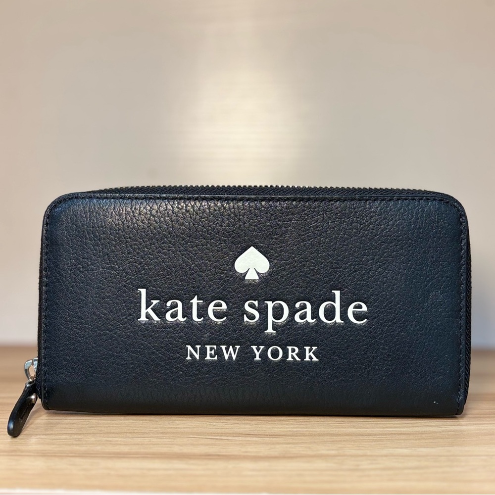 Kate Spade Black Zip-Around Wallet